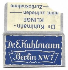 Dr. E Kuhlmann Rasierklinge 1