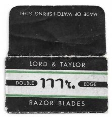 Lord Taylor Razor Blades
