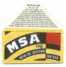 MSA Hoja De Afeitar 1