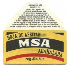 MSA Hoja De Afeitar 2