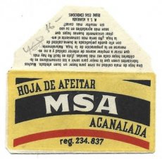 MSA Hoja De Afeitar 3