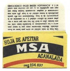 MSA Hoja De Afeitar 9