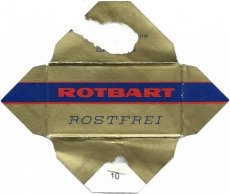 rotbart-rostfrei-10 Lame De Rasoir Rotbart Rostfrei 10