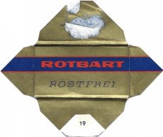 rotbart-rostfrei-19 Lame De Rasoir Rotbart Rostfrei 19