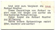 Rotbart Klinge Scheermesjes